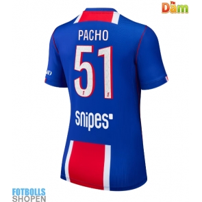 Billiga Paris Saint-Germain Willian Pacho #51 Hemmatröja Dam 2026-27 Kortärmad
